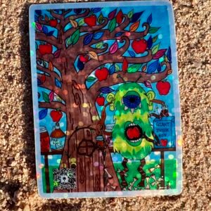 Apple Juicer Holographic Sticker