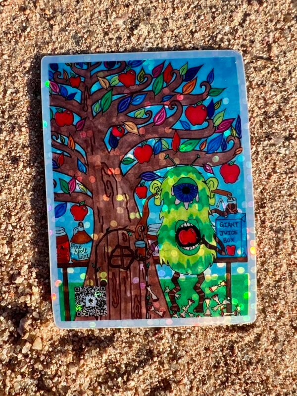 Apple Juicer Holographic Sticker