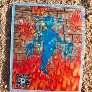 Return with Water holographic sticker