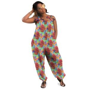 New Blooms Baggy Suspender Jumpsuit