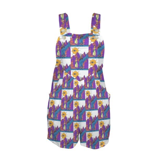 Gypsy Soul Pocket Bib Short Romper - Image 4