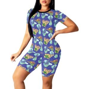 Texas Blue Bonnets Women's Active Wear Set(ModelSets 03)