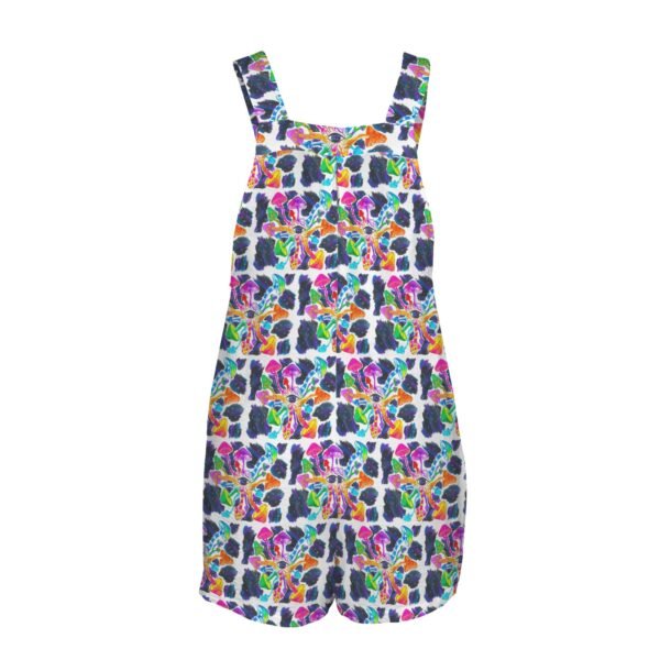 Psilocybin circle Pocket Bib Short Romper - Image 5