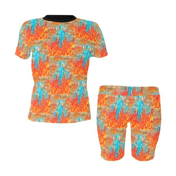 Return With Water Women's Active Wear Set(ModelSets 03) - Image 3