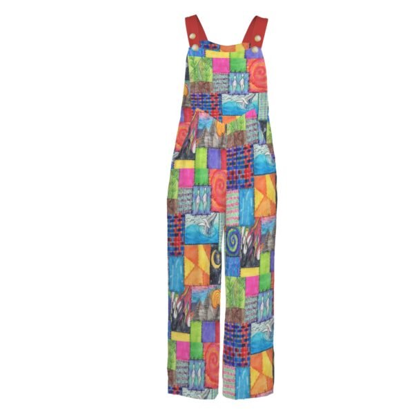 Creation Coat Pocket Wide Leg Bib Jumpsuit - Image 4
