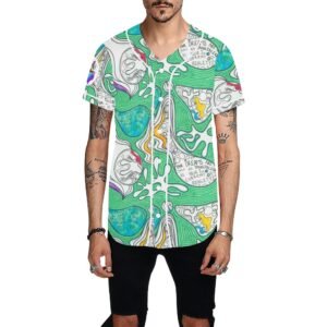 Mind Power Men's All Over Print Baseball Jersey (T50)