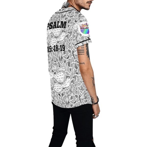 Psalm 145: 18-19 All Over Print Baseball Jersey (T50) - Image 3