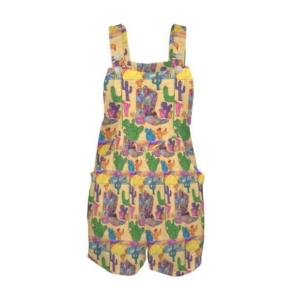 Texas Sunset Pocket Bib Short Romper - Image 4