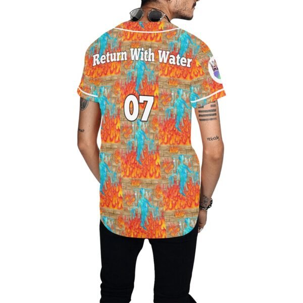 Return With Water All Over Print Baseball Jersey (T50) - Image 2
