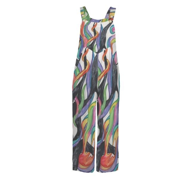 Light Prevails Pocket Wide Leg Bib Jumpsuit - Image 4