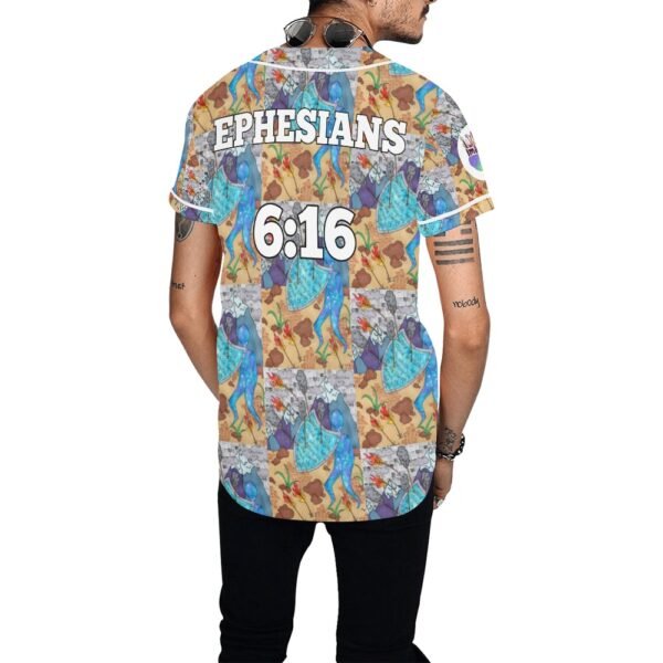 Ephesians 6:16 All Over Print Baseball Jersey (T50) - Image 2