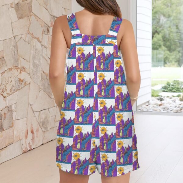 Gypsy Soul Pocket Bib Short Romper - Image 3