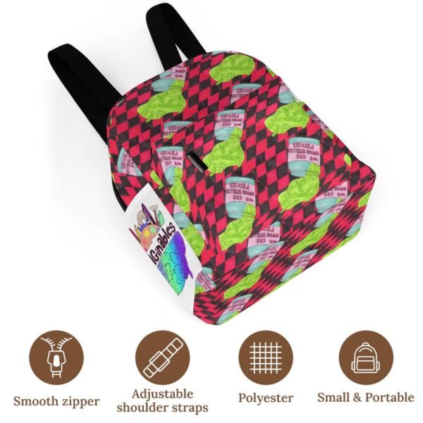 We Cry Over Spilled Pickles Mini Backpack - Image 3