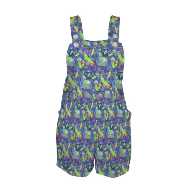 Pickle galaxy Pocket Bib Short Romper - Image 4