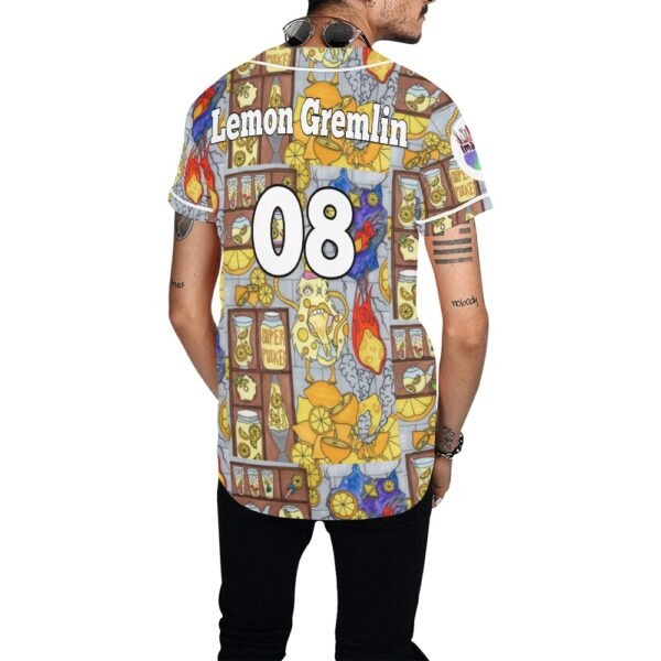 Lemon Gremlin All Over Print Baseball Jersey (T50) - Image 2