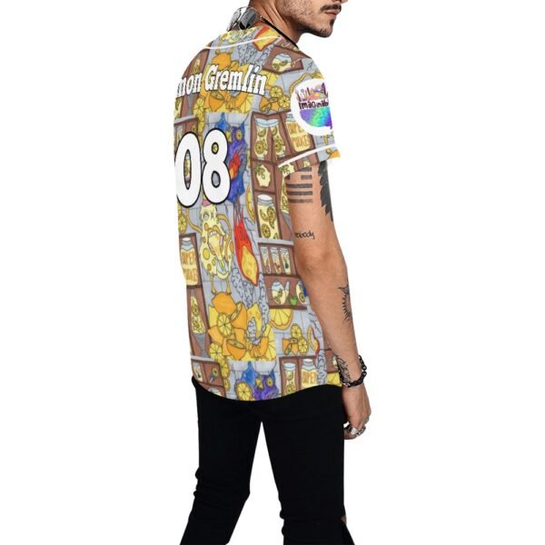 Lemon Gremlin All Over Print Baseball Jersey (T50) - Image 3