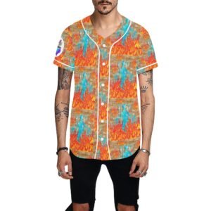 Return With Water All Over Print Baseball Jersey (T50)