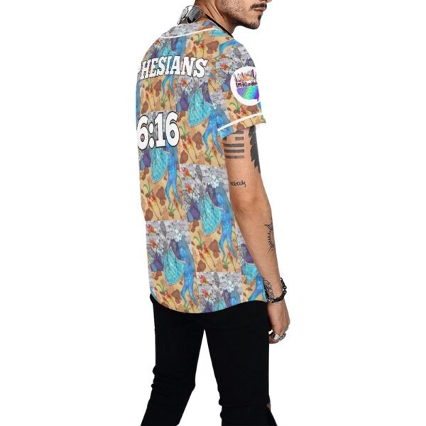 Ephesians 6:16 All Over Print Baseball Jersey (T50) - Image 3
