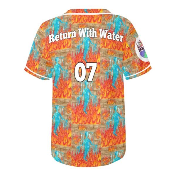 Return With Water All Over Print Baseball Jersey (T50) - Image 5
