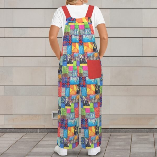 Creation Coat Pocket Wide Leg Bib Jumpsuit - Image 3