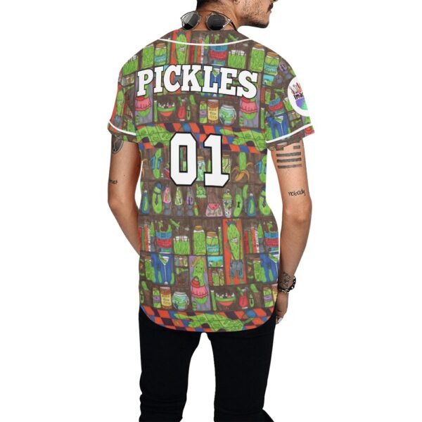 EVERYTHING IS PICKLES All Over Print Baseball Jersey (T50) - Image 2