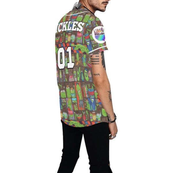 EVERYTHING IS PICKLES All Over Print Baseball Jersey (T50) - Image 3