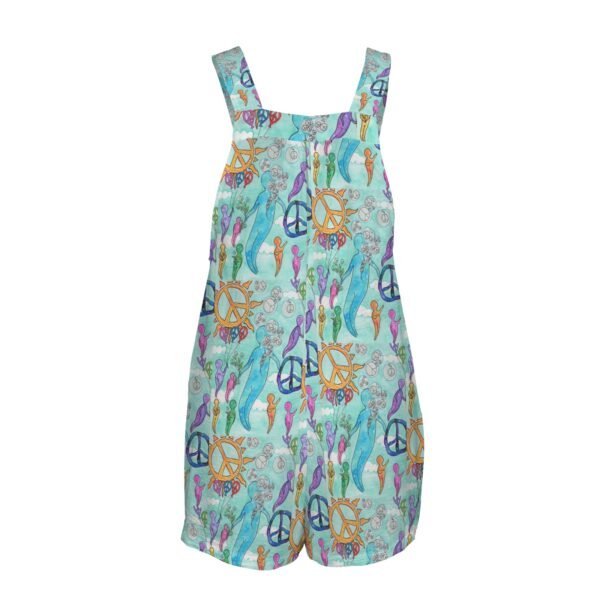 Peace Comes From Within Pocket Bib Short Romper - Image 5