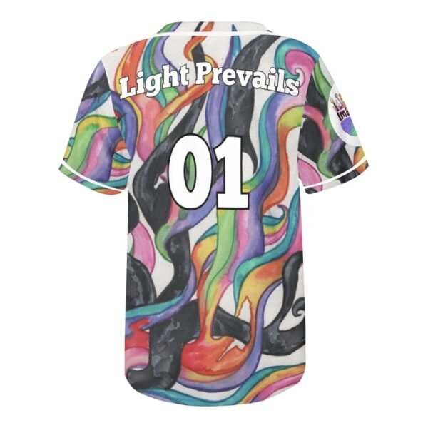 Light Prevails All Over Print Baseball Jersey (T50) - Image 5