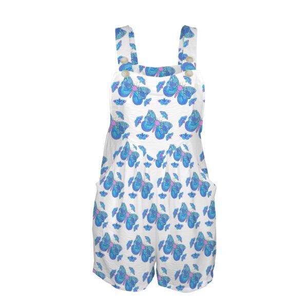 Moth Dance Pocket Bib Short Romper - Image 4
