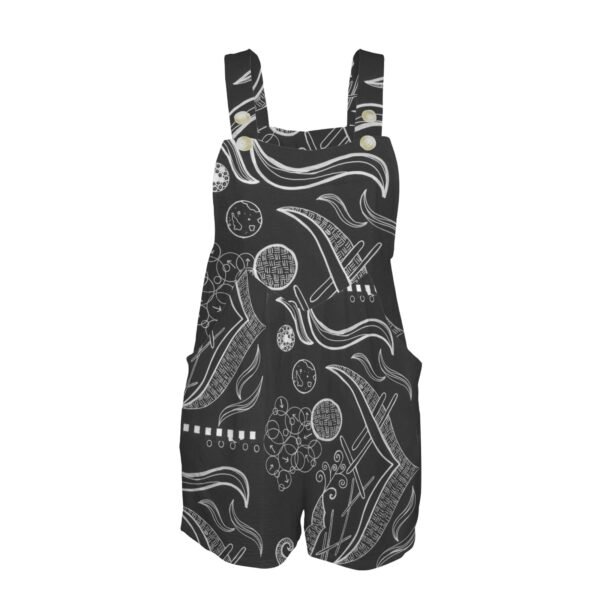 Alien Speak Pocket Bib Short Romper - Image 4