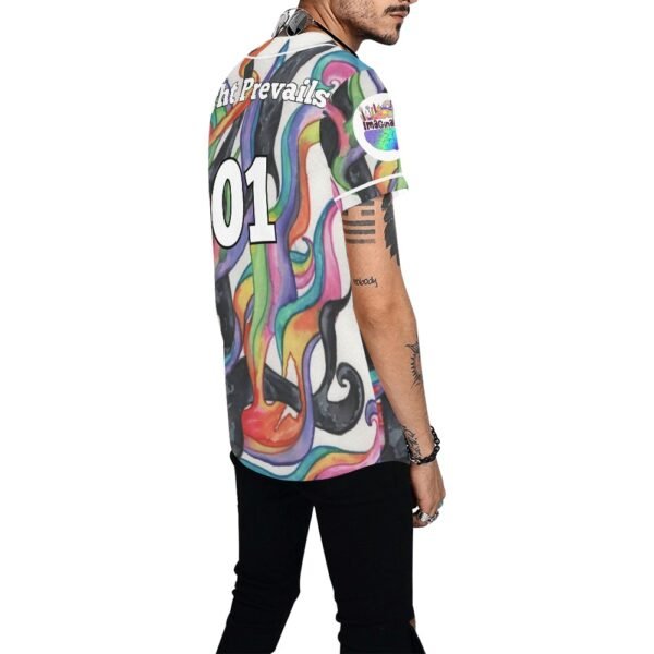 Light Prevails All Over Print Baseball Jersey (T50) - Image 3