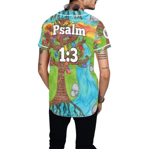 Psalm 1:3 All Over Print Baseball Jersey (T50) - Image 2