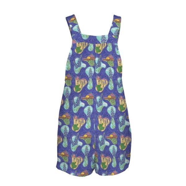 Texas Blue Bonnets Pocket Bib Short Romper - Image 5