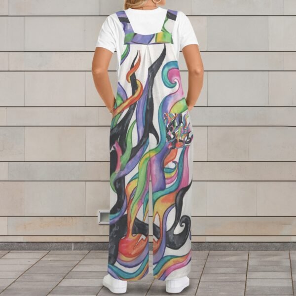 Light Prevails Pocket Wide Leg Bib Jumpsuit - Image 3