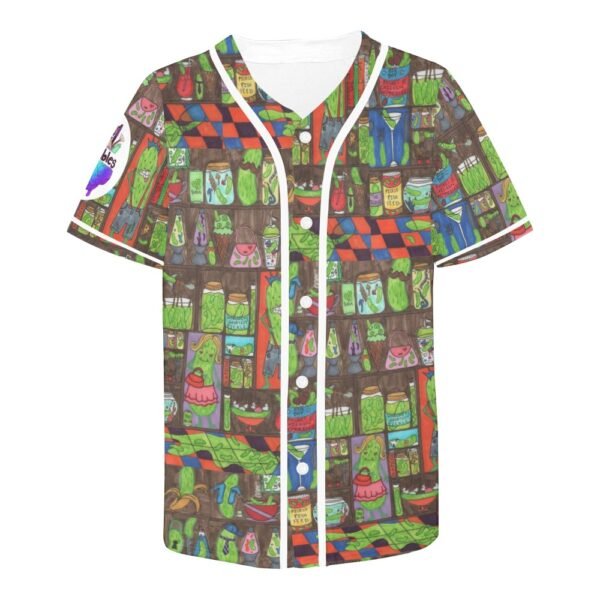 EVERYTHING IS PICKLES All Over Print Baseball Jersey (T50) - Image 4