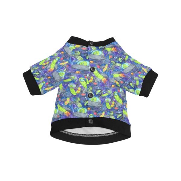 Pickle galaxy Pet Round Neck Fuzzy Shirt - Image 5
