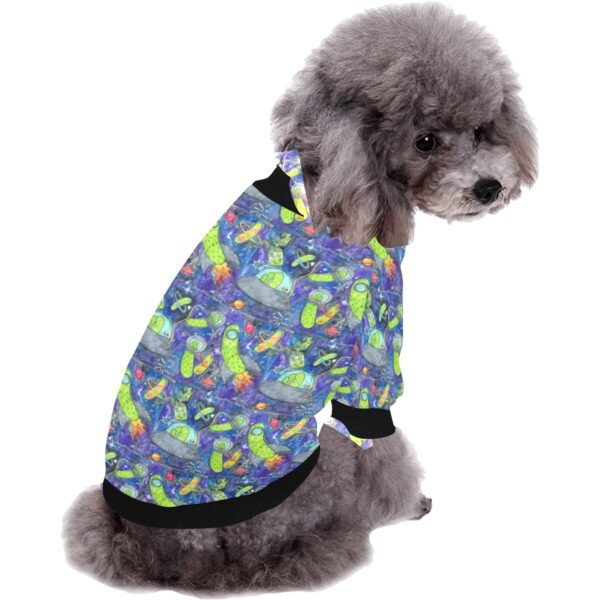 Pickle galaxy Pet Round Neck Fuzzy Shirt - Image 4