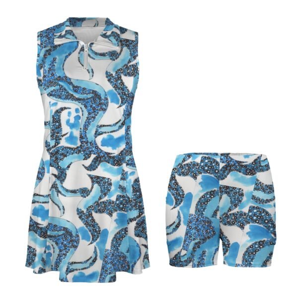 Ocean Breeze Sleeveless Sport Dress with pockets - Image 4