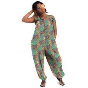 Cat Lava Lamp Baggy Suspender Jumpsuit