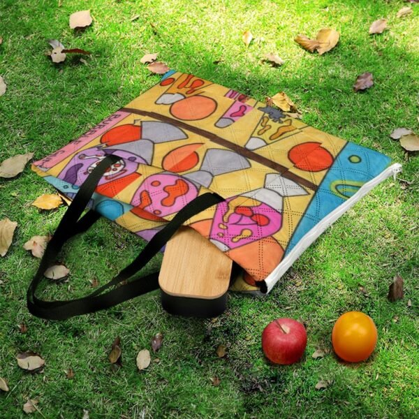 Lava Lamp Cat Zipper Picnic Mat - Image 3