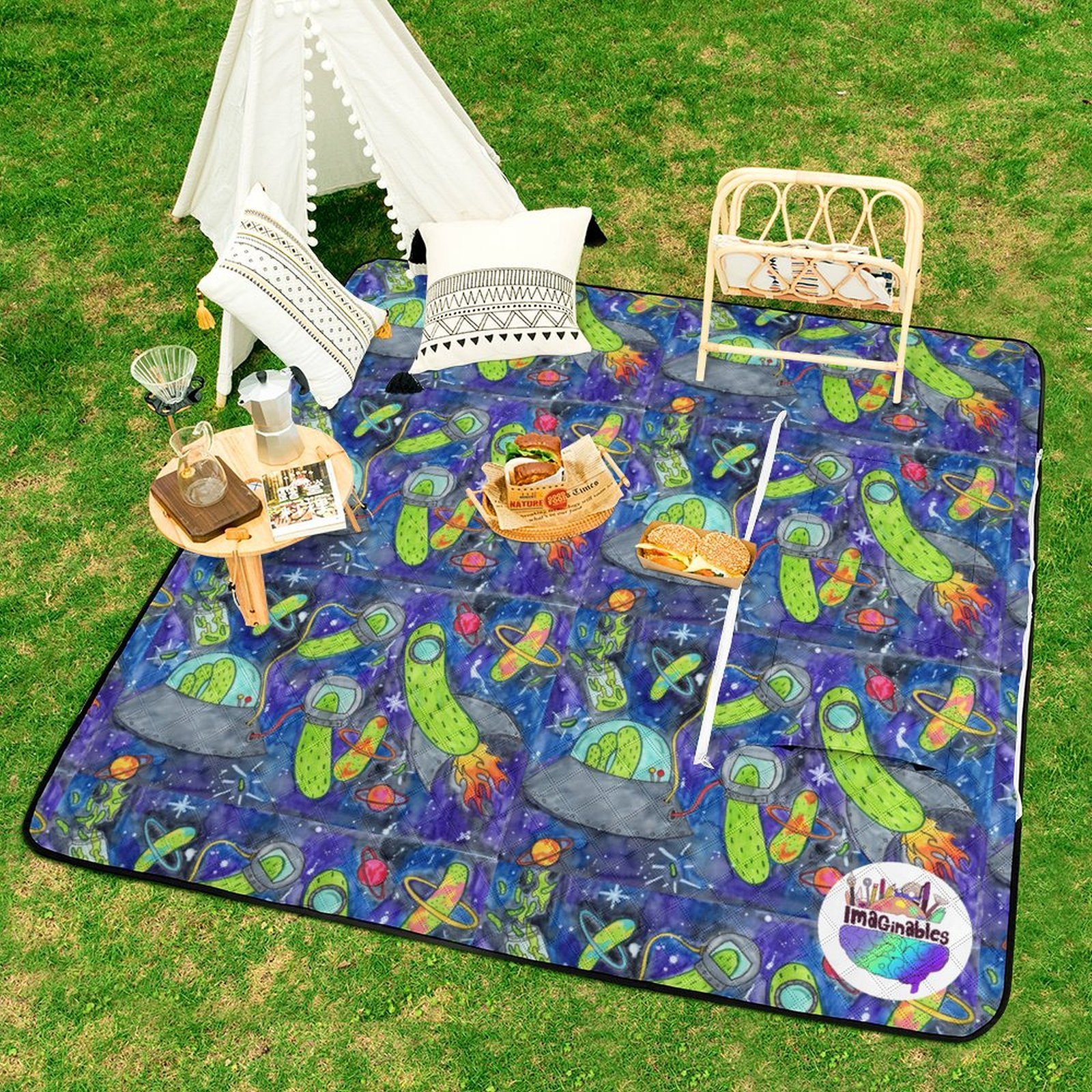 Pickle Galaxie Zipper Picnic Mat - Image 4