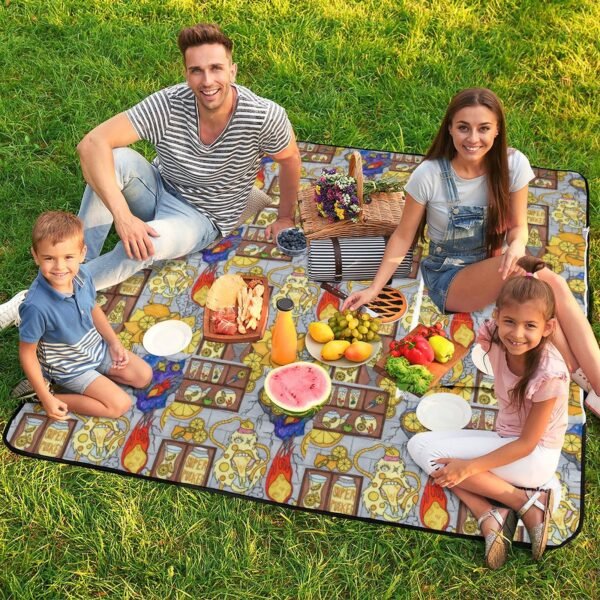 Lemon Gremlin Zipper Picnic Mat - Image 5