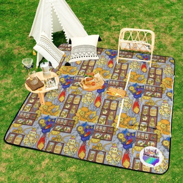 Lemon Gremlin Zipper Picnic Mat - Image 4