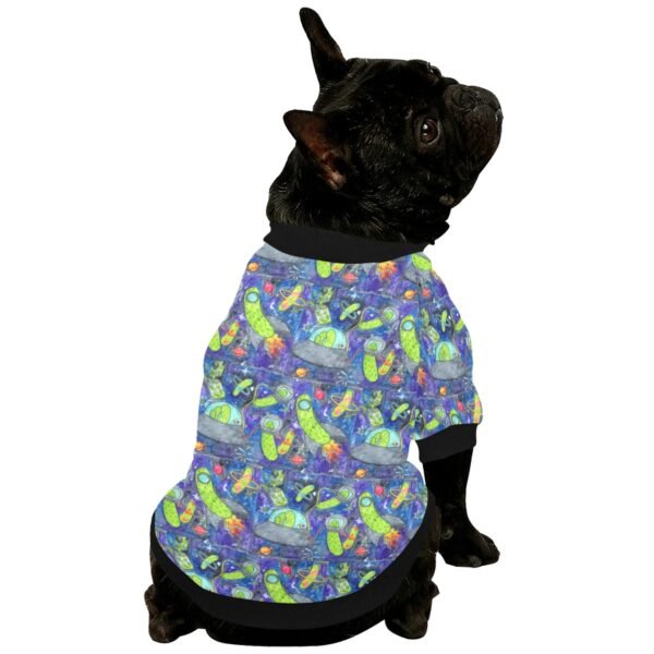 Pickle galaxy Pet Round Neck Fuzzy Shirt - Image 2