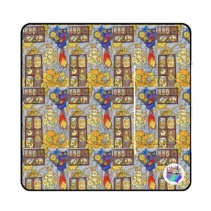Lemon Gremlin Zipper Picnic Mat