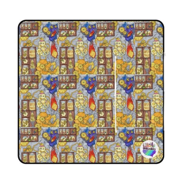 Lemon Gremlin Zipper Picnic Mat