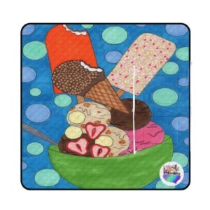 There's Only One Rule At Grandmas Zipper Picnic Mat