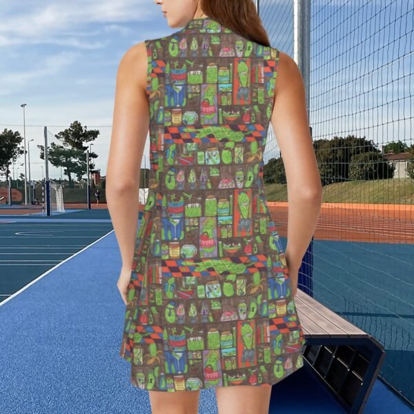 EVERYTHING IS PICKLES Custom Sleeveless Sport Dress with Pockets - Image 3