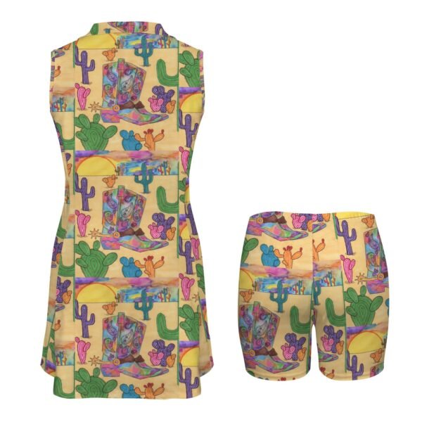 Texas Sunset Custom Sleeveless Sport Dress with Pockets - Image 5