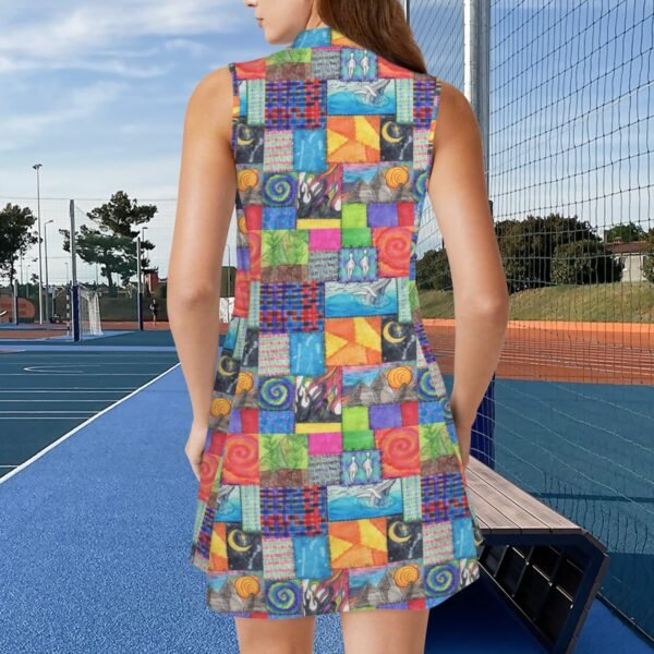 Creation Coat Custom Sleeveless Sport Dress with Pocket - Image 3